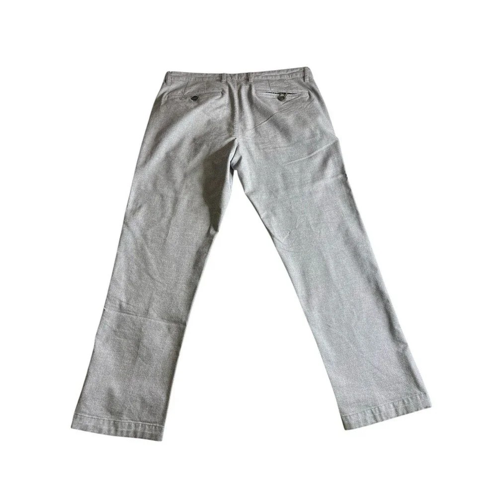 Ted Baker Pants Mens 34x28 Gray Volvek Classic Fit Trouser Flat Front Chino